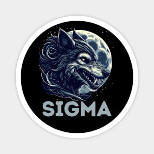 Sigma Lone Wolf Werewolf Sigma Male Teens Magnet